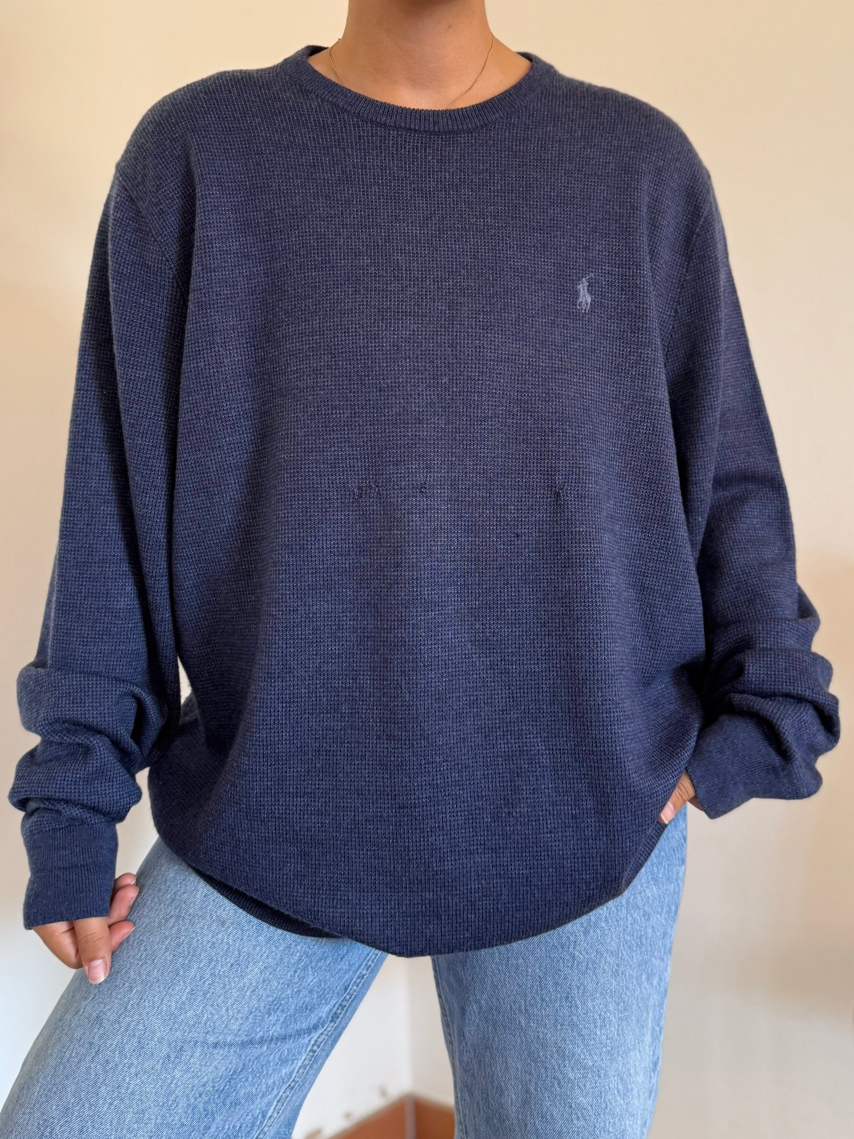 Ralph Lauren Round Neck Knit 100% Lã