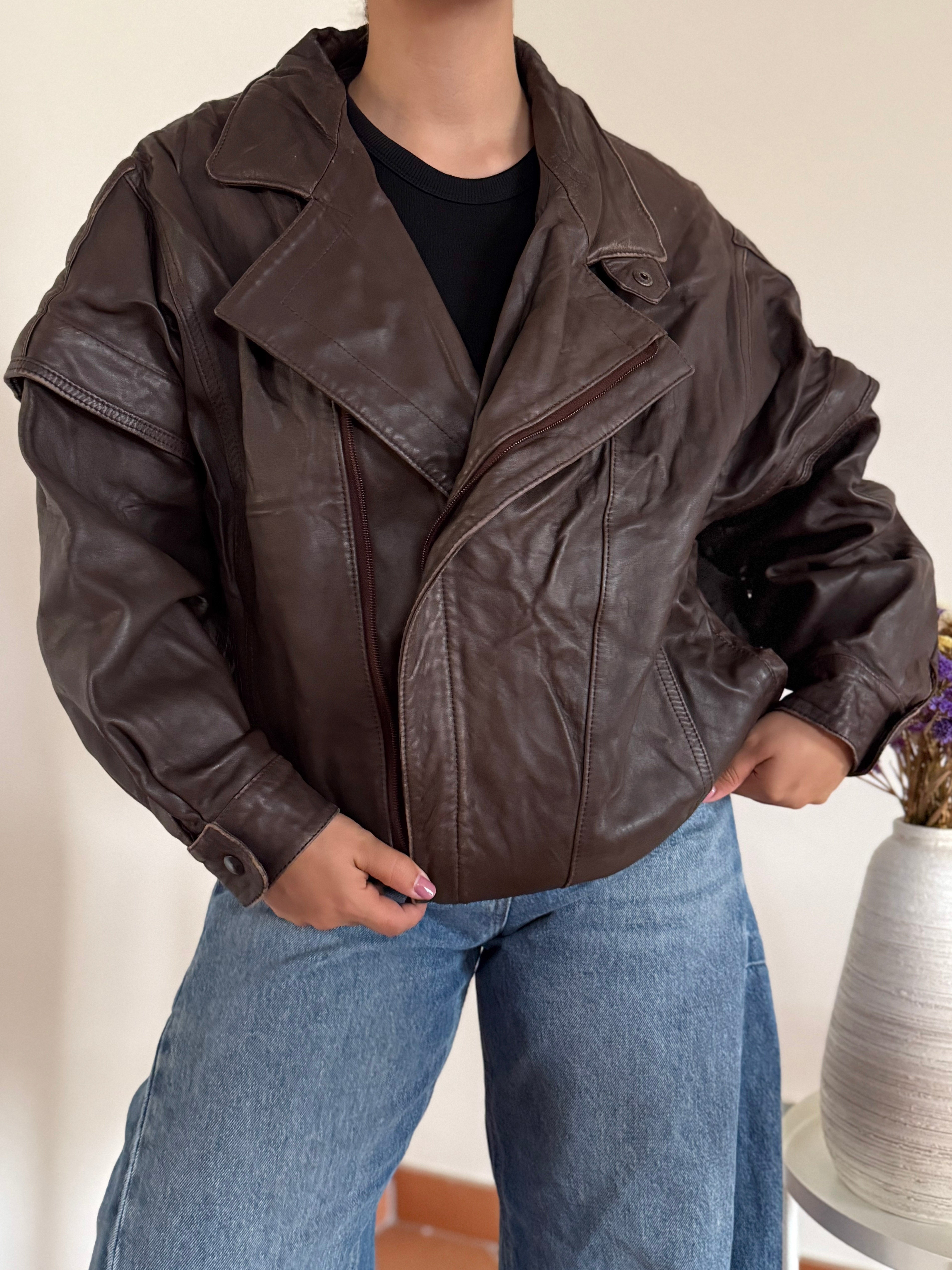 Vintage Biker Leather Jacket