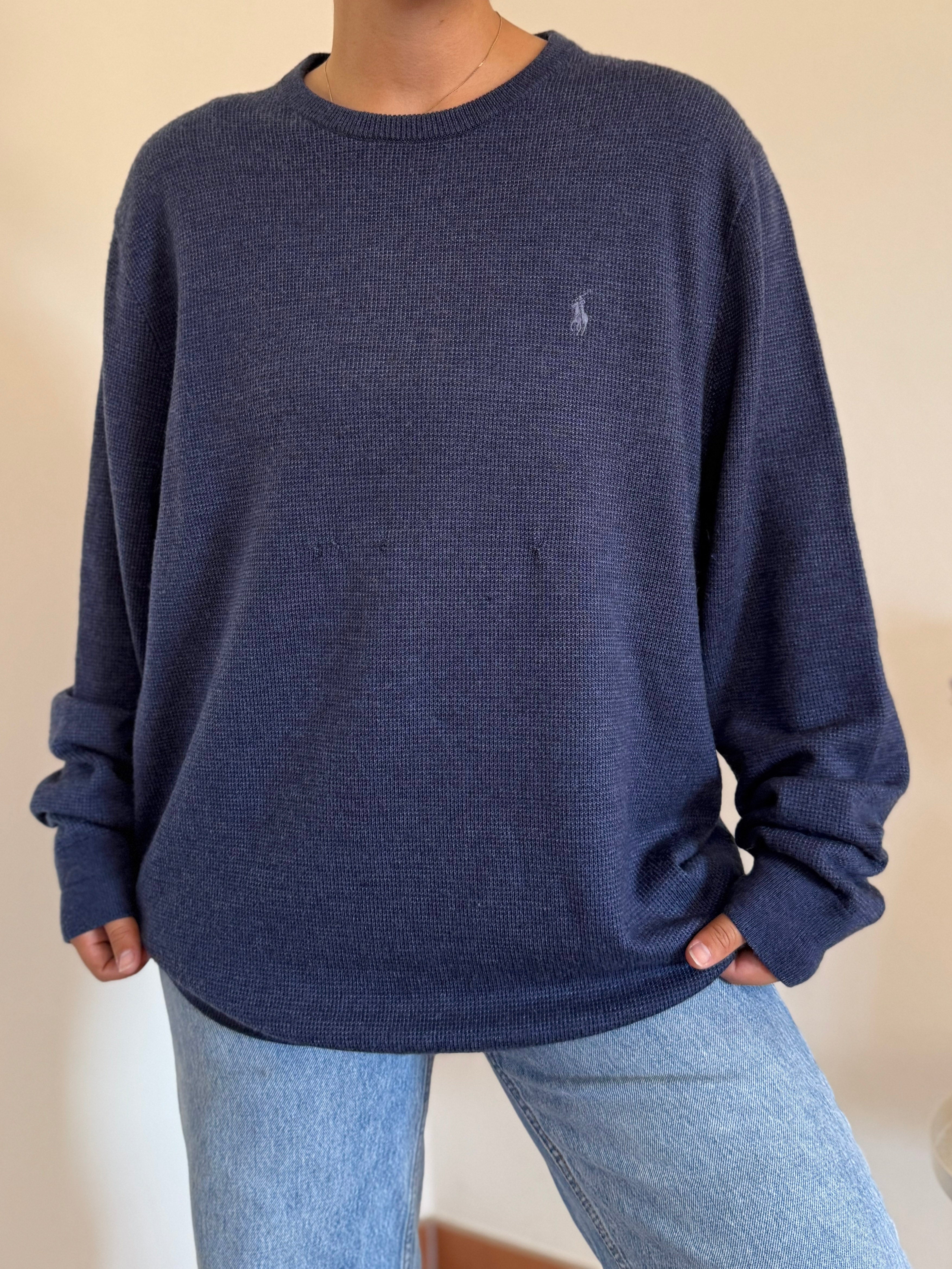 Ralph Lauren Round Neck Knit 100% Lã