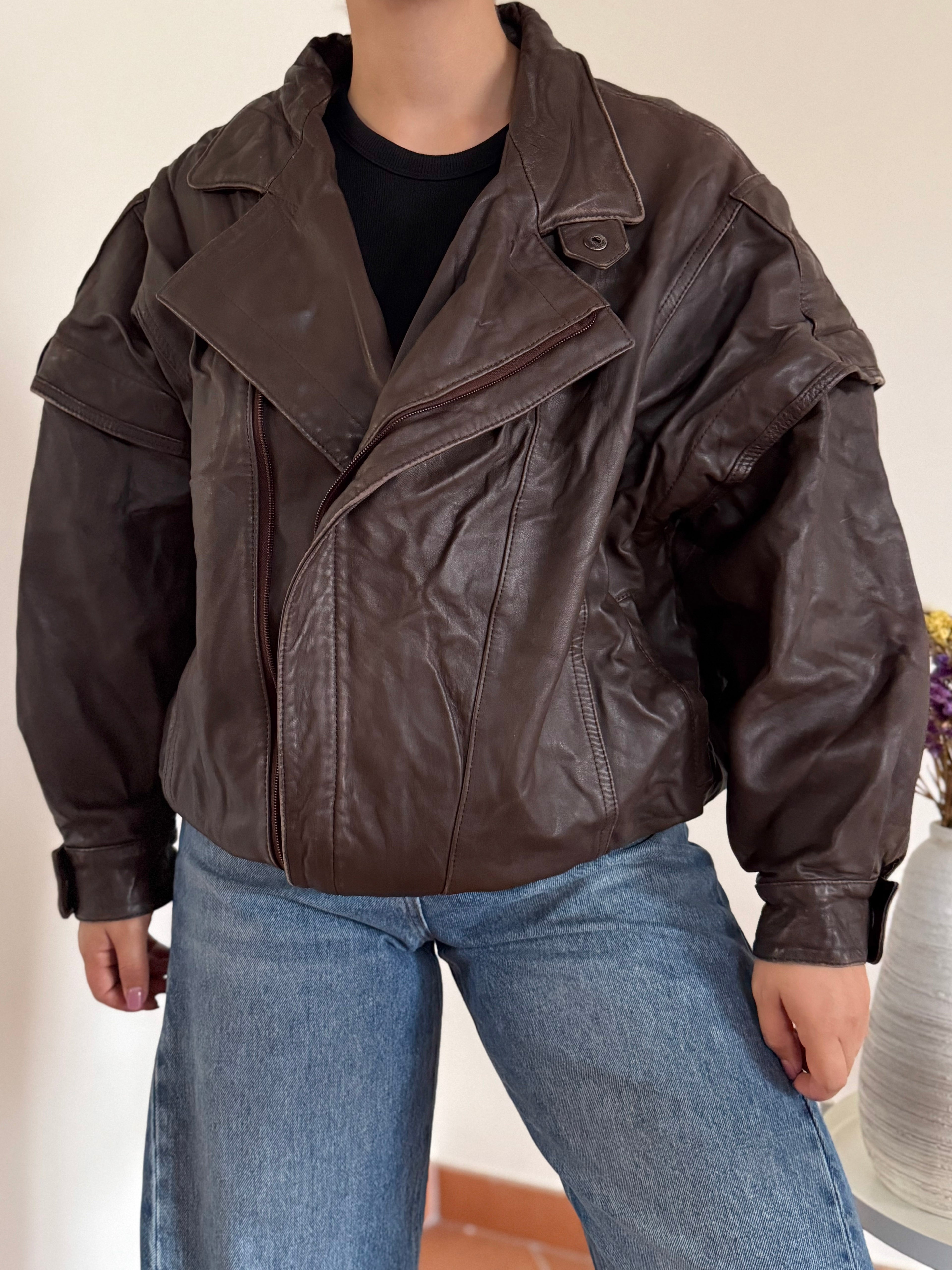 Vintage Biker Leather Jacket