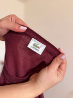 Lacoste Round Neck Knit Sweater 100% Wool