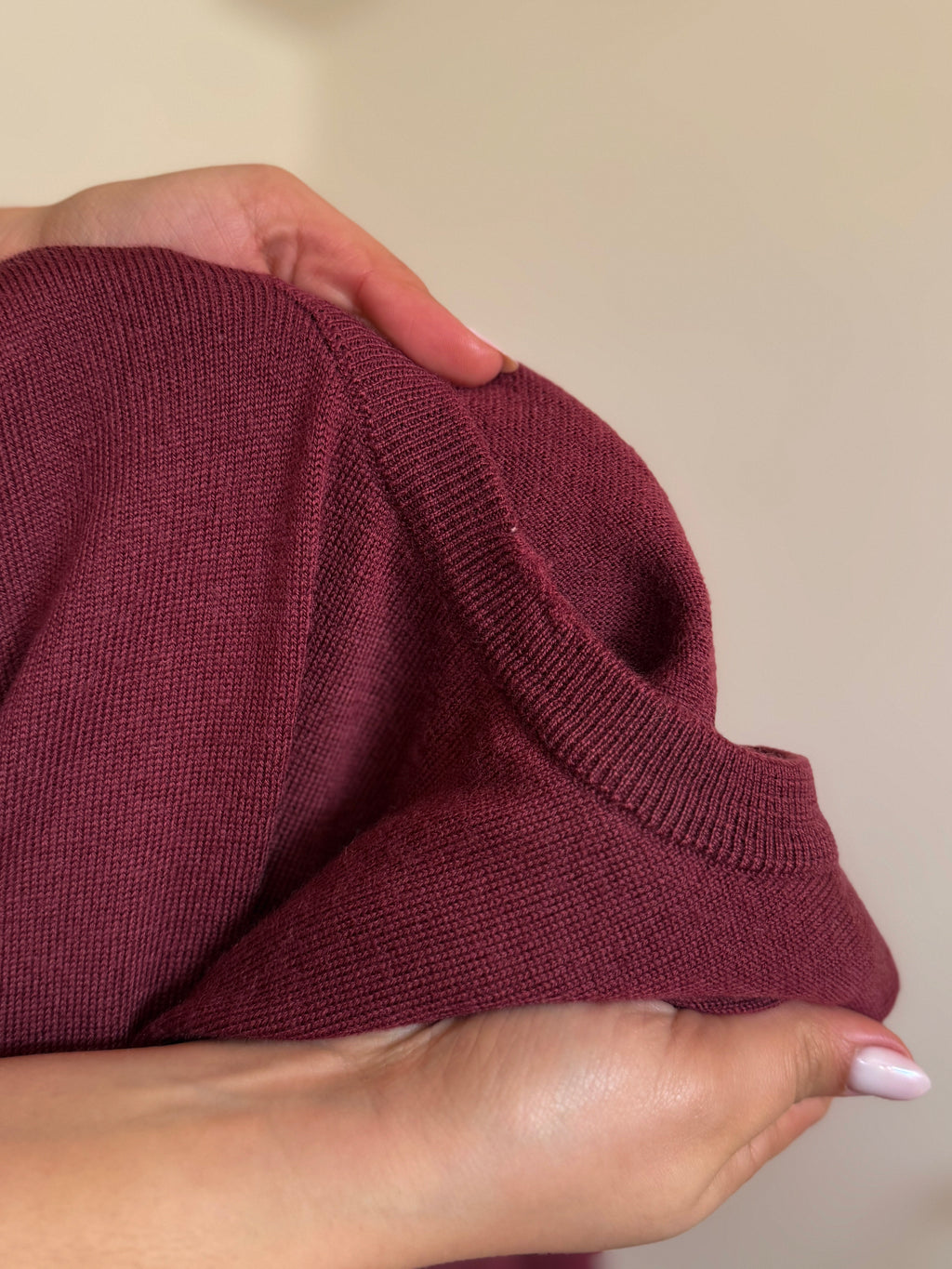 Lacoste Round Neck Knit Sweater 100% Wool