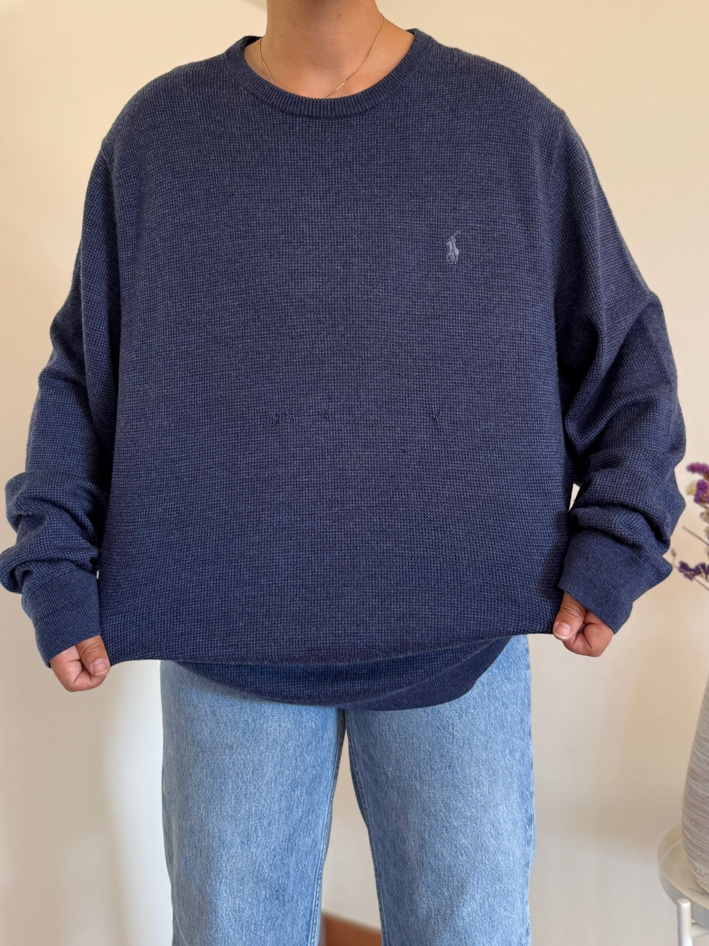 Ralph Lauren Round Neck Knit 100% Lã