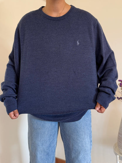 Ralph Lauren Round Neck Knit 100% Lã