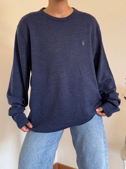 Ralph Lauren Round Neck Knit 100% Lã
