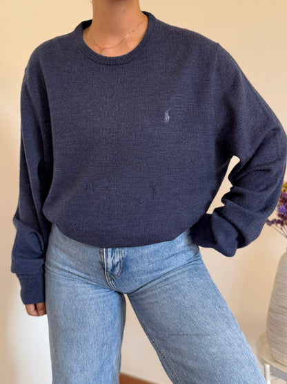 Ralph Lauren Round Neck Knit 100% Lã
