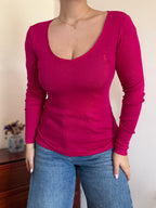 Ralph Lauren Round Neck Sweater 60% Cotton 40% Lyocell