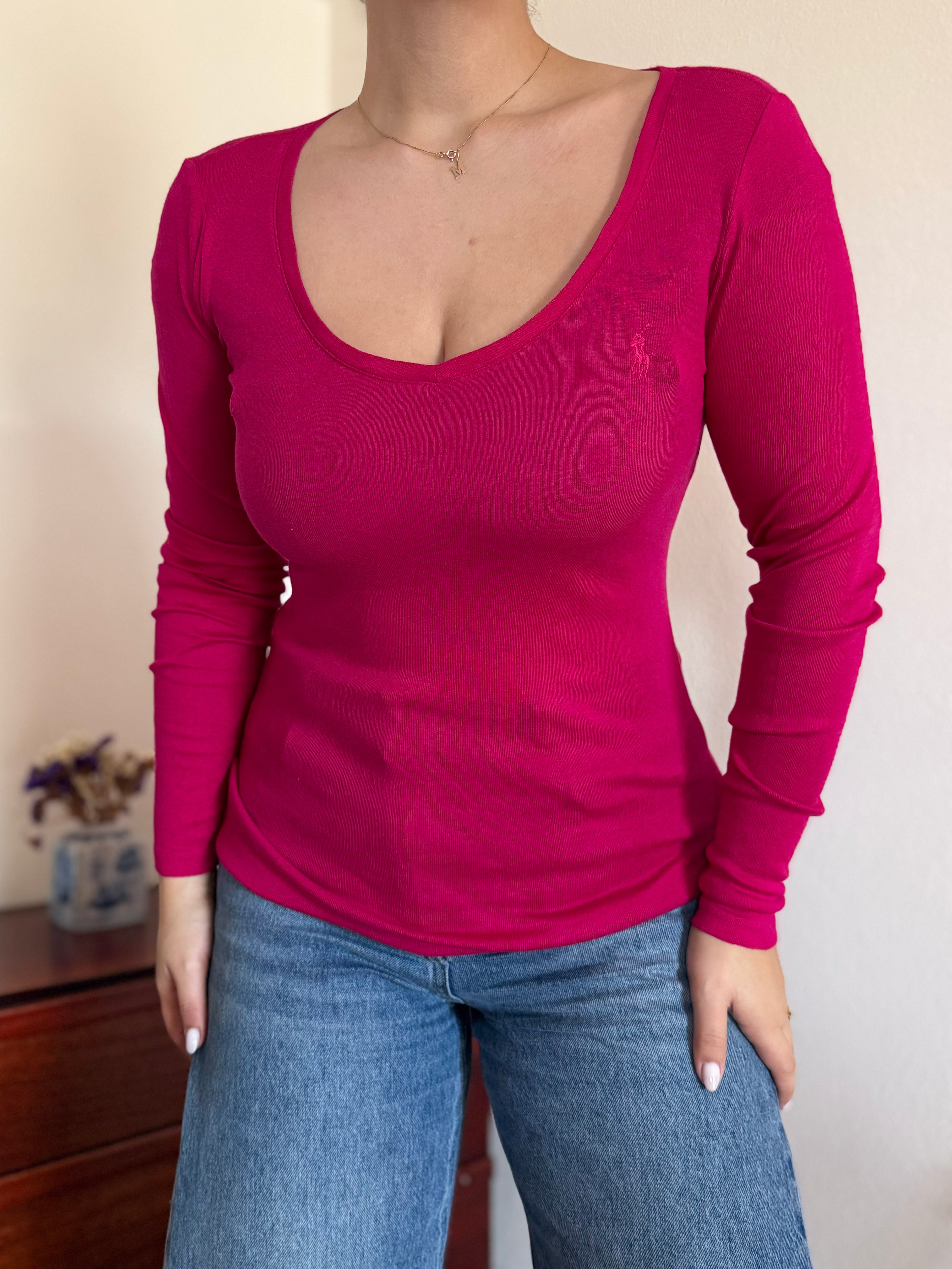 Ralph Lauren Round Neck Sweater 60% Cotton 40% Lyocell