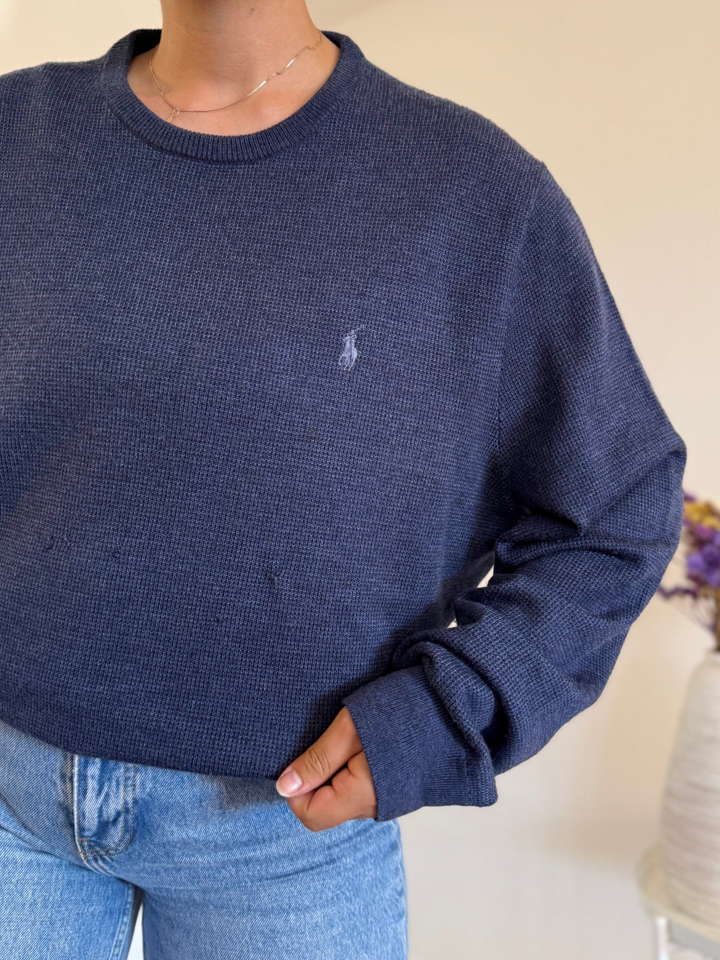 Ralph Lauren Round Neck Knit 100% Lã