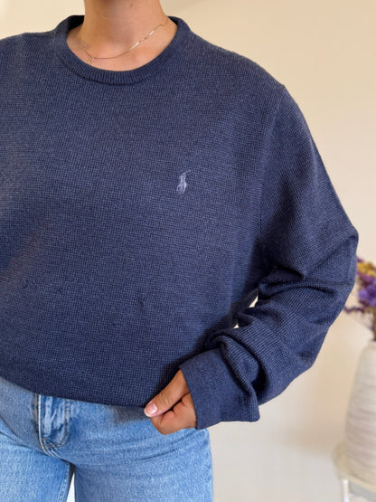 Ralph Lauren Round Neck Knit 100% Lã