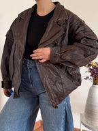 Vintage Biker Leather Jacket