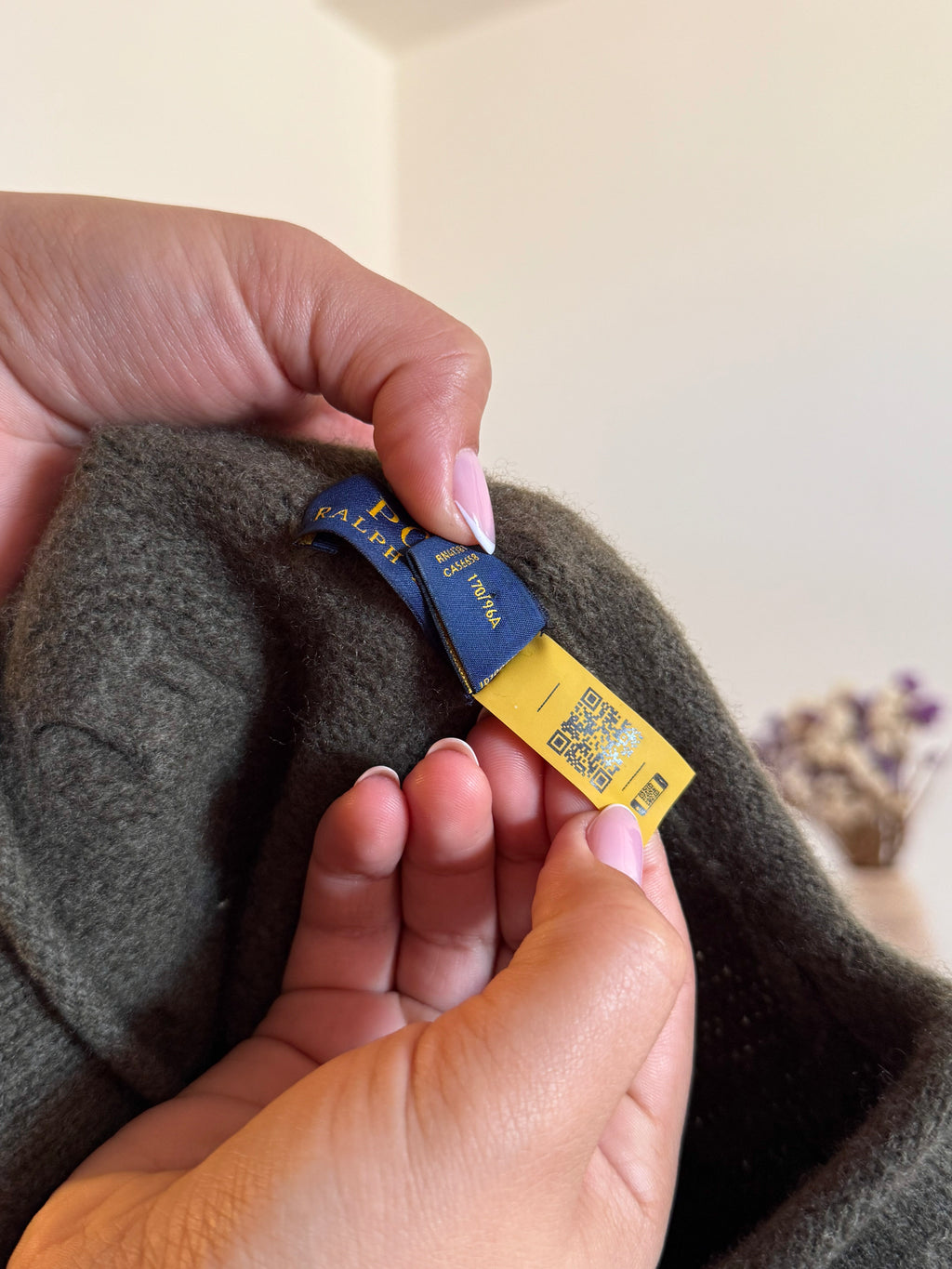 Ralph Lauren Cable Knit Round Neck Wool Sweater