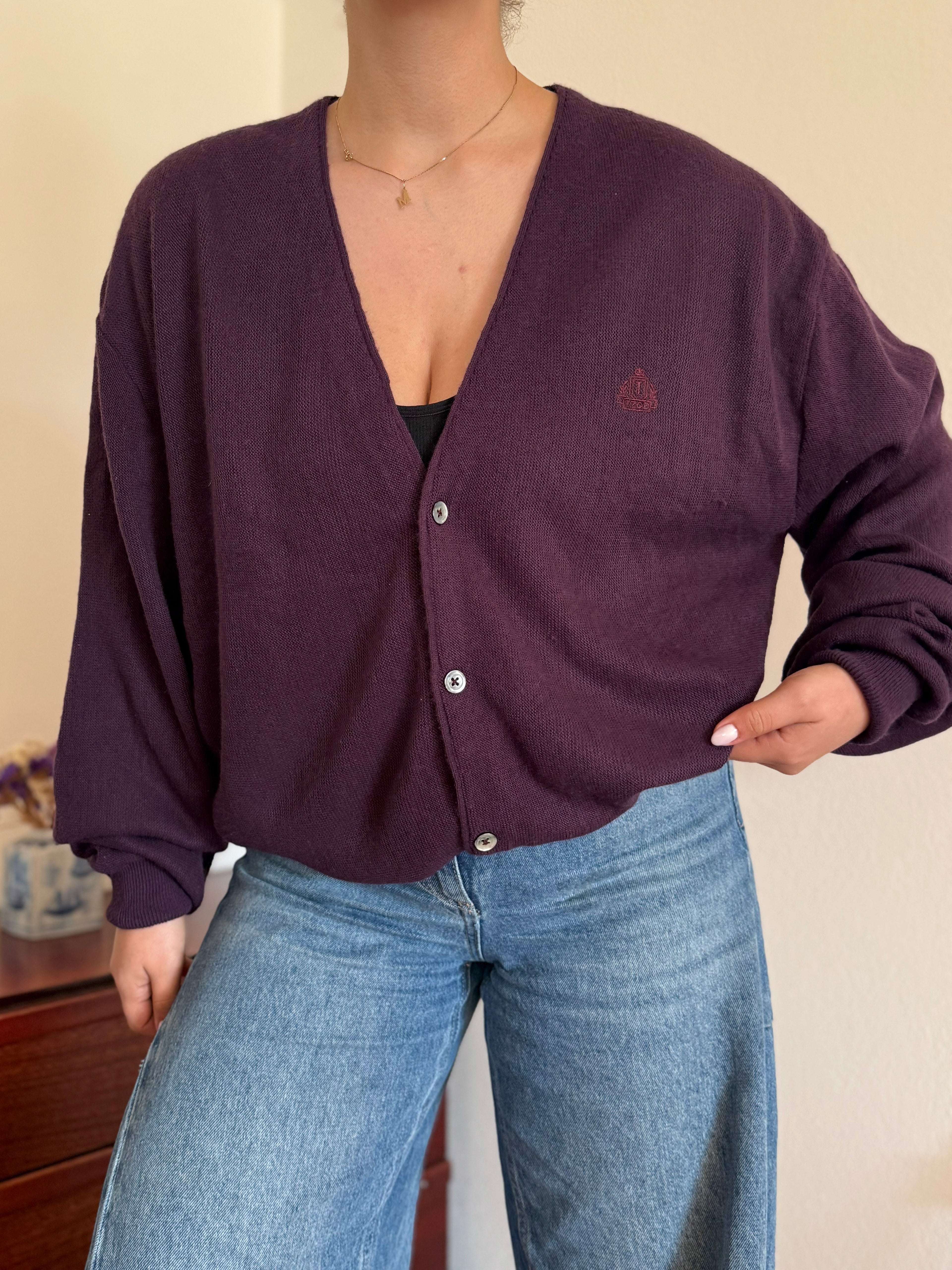 Cardigan Izod/Lacoste 100% Acrylic