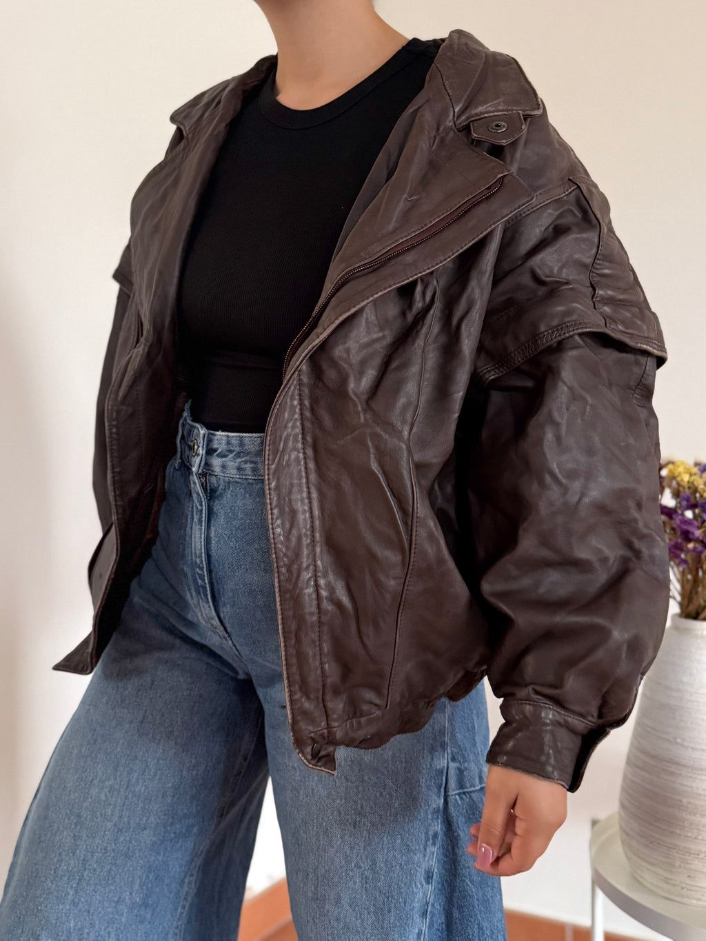 Vintage Biker Leather Jacket