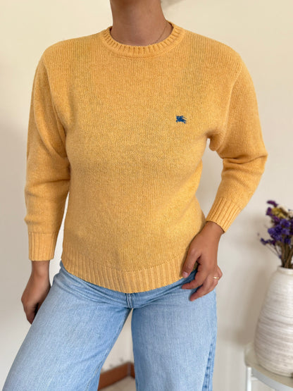 Burberry Round neck Knit Sweater 100% Wool