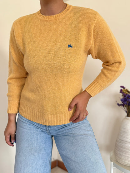 Burberry Round neck Knit Sweater 100% Wool