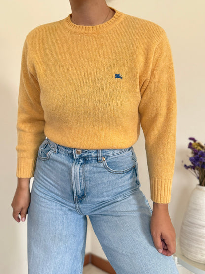 Burberry Round neck Knit Sweater 100% Wool