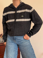 Lacoste Full Zip Knit Coat 50% Wool 10% Alpaca 40% Acrylic