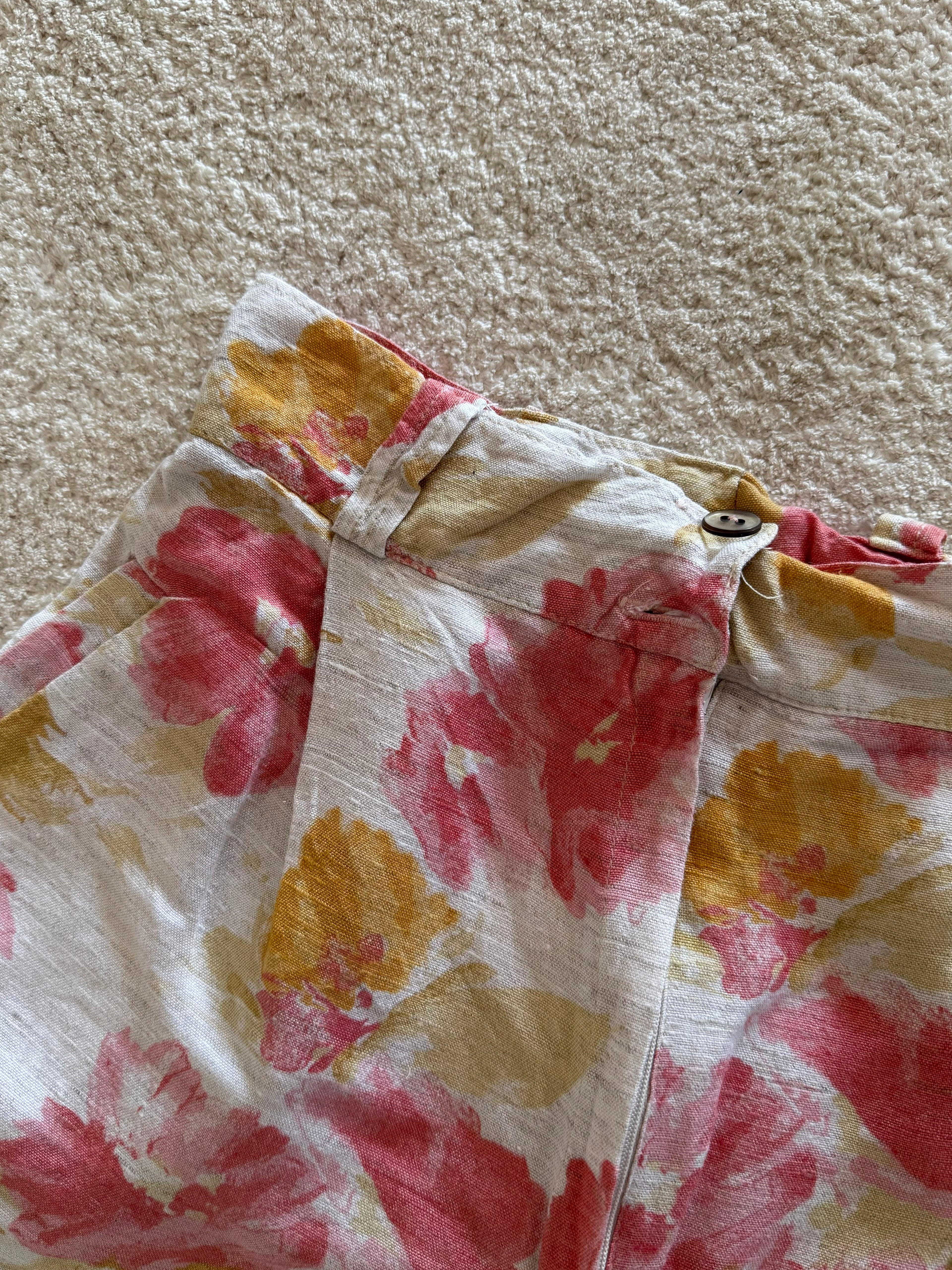 Calções Vintage em linho