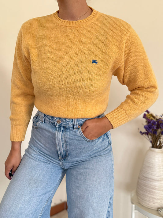Burberry Round neck Knit Sweater 100% Wool