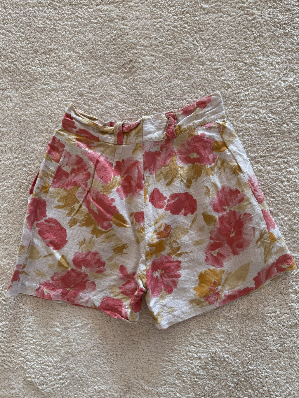 Calções Vintage em linho