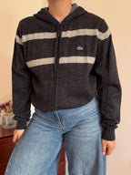 Lacoste Full Zip Knit Coat 50% Wool 10% Alpaca 40% Acrylic