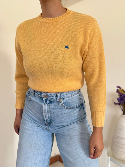 Burberry Round neck Knit Sweater 100% Wool