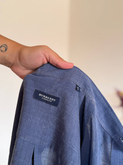 Camisa Burberry 40% linho