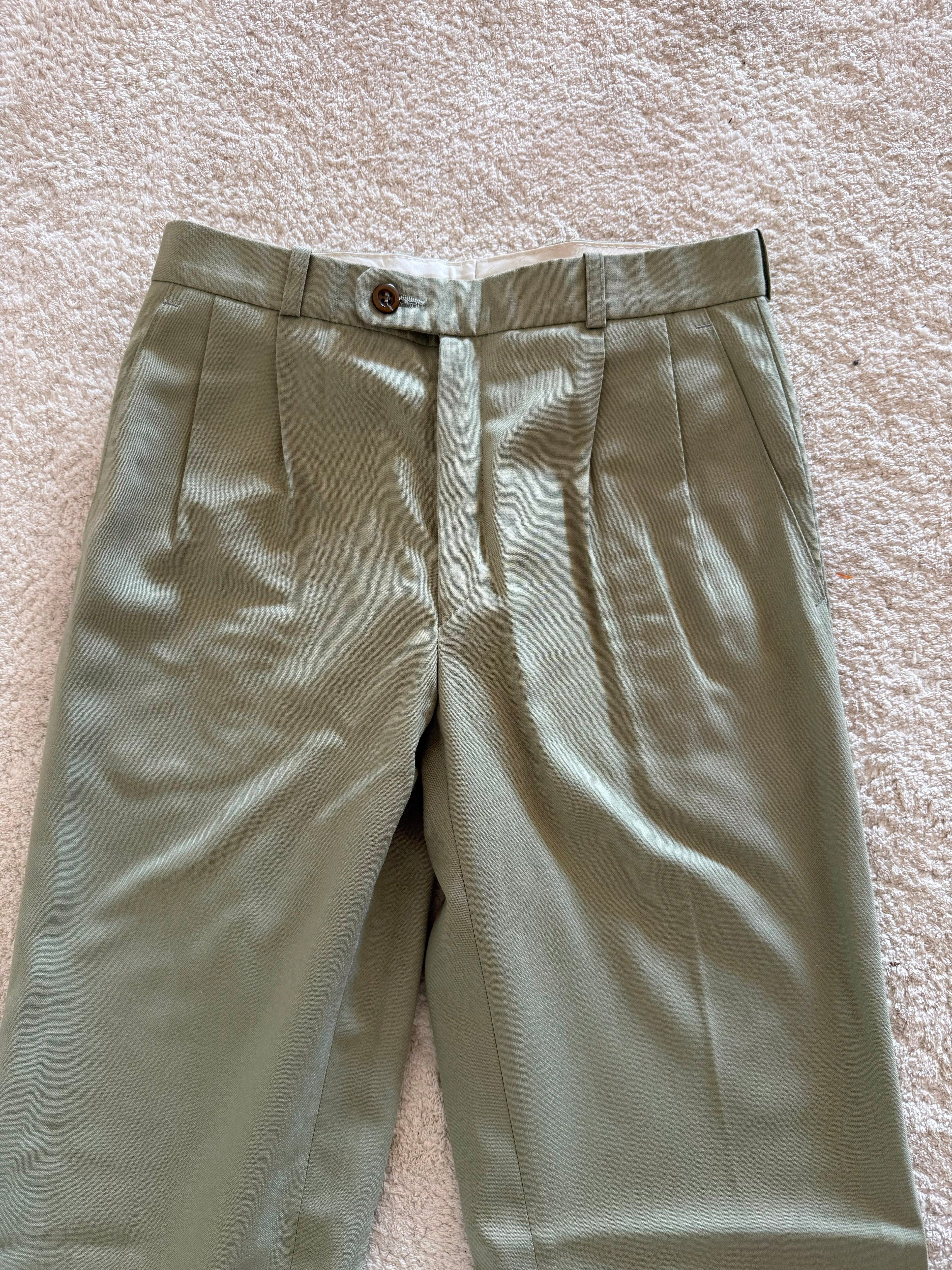 Calças Vintage Clássicas 45% Lã