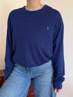 Polo Ralph Lauren Round Neck Sweater 85% Cotton 15% Cashmere