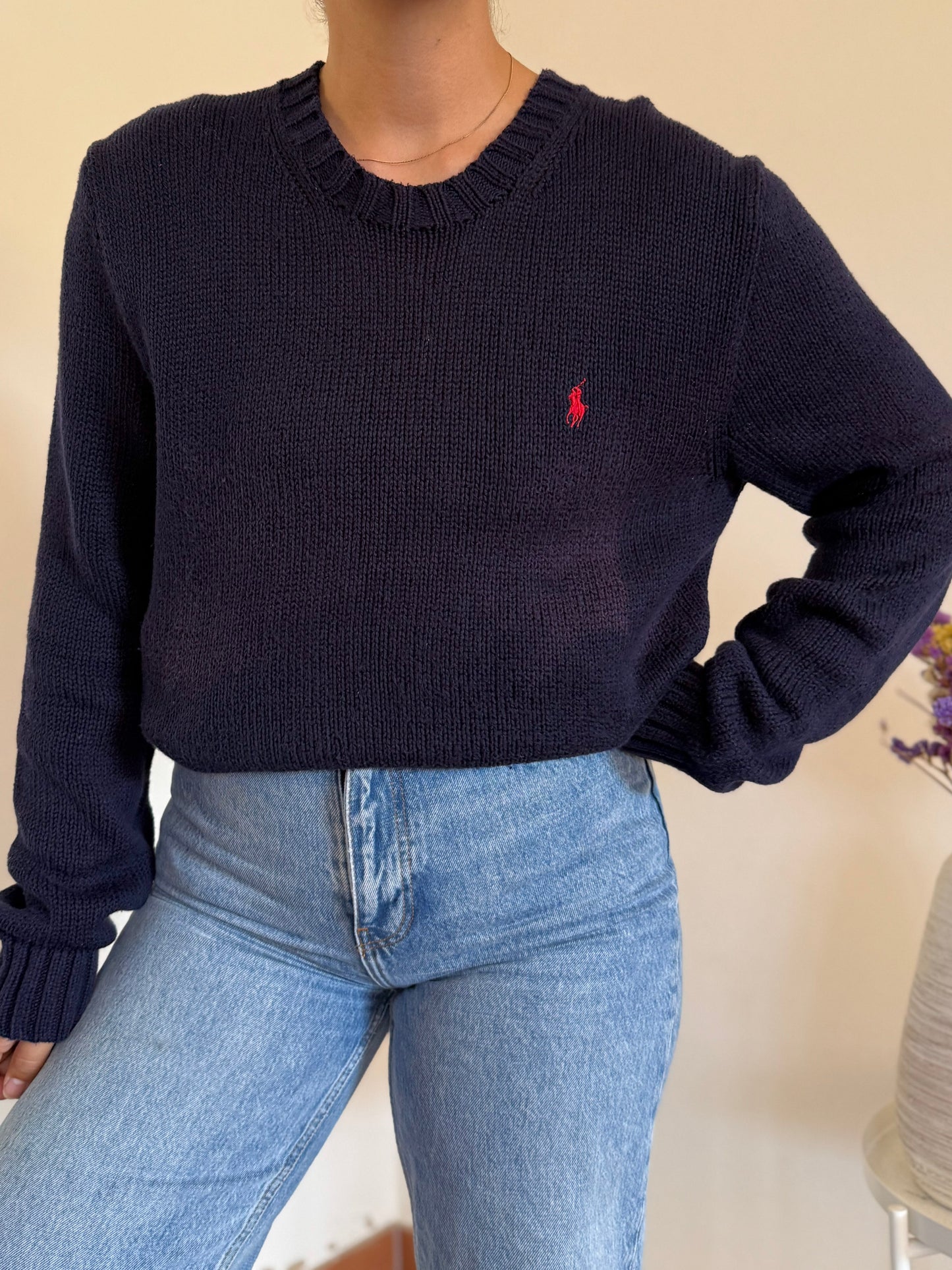 Ralph Lauren Round Neck Knit Sweater