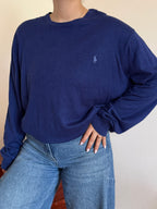 Polo Ralph Lauren Round Neck Sweater 85% Cotton 15% Cashmere