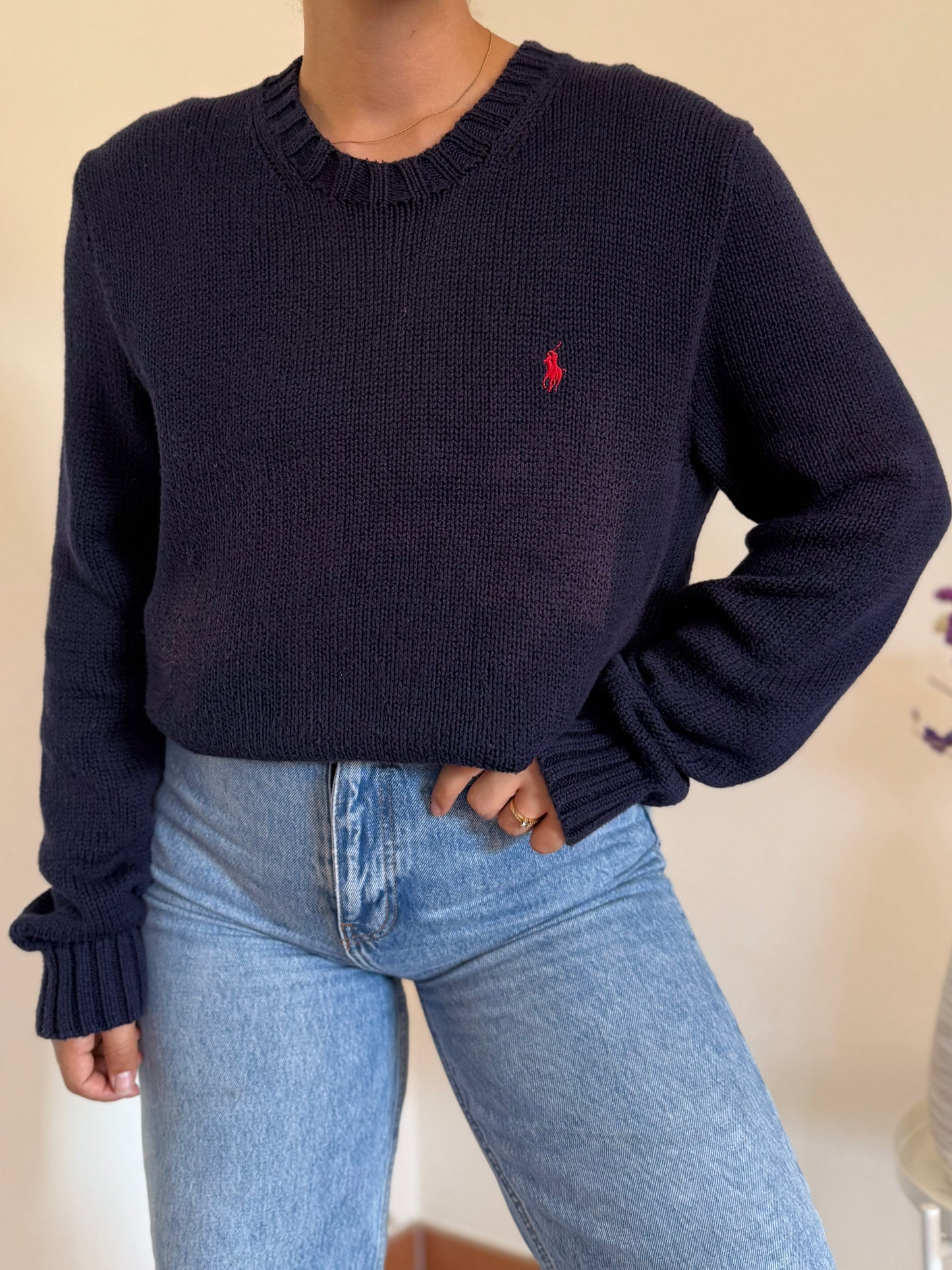 Ralph Lauren Round Neck Knit Sweater