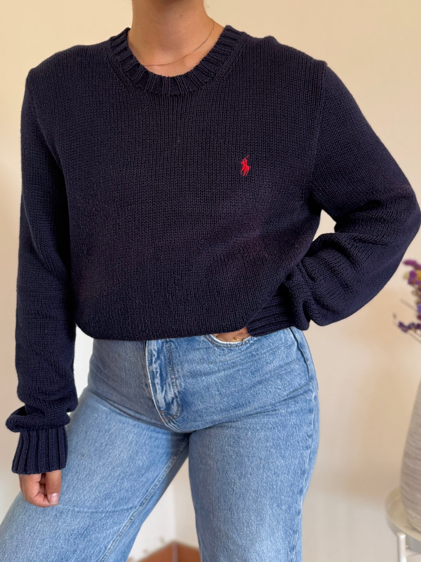Ralph Lauren Round Neck Knit Sweater