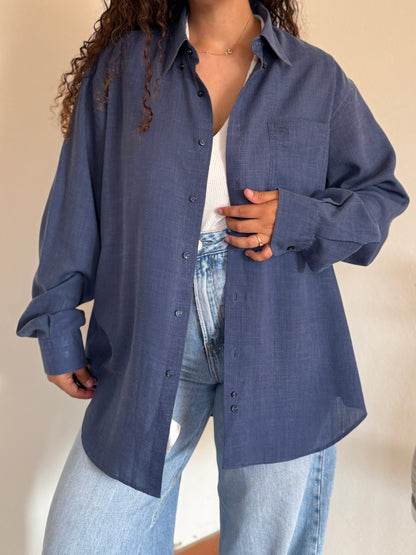 Camisa Burberry 40% linho