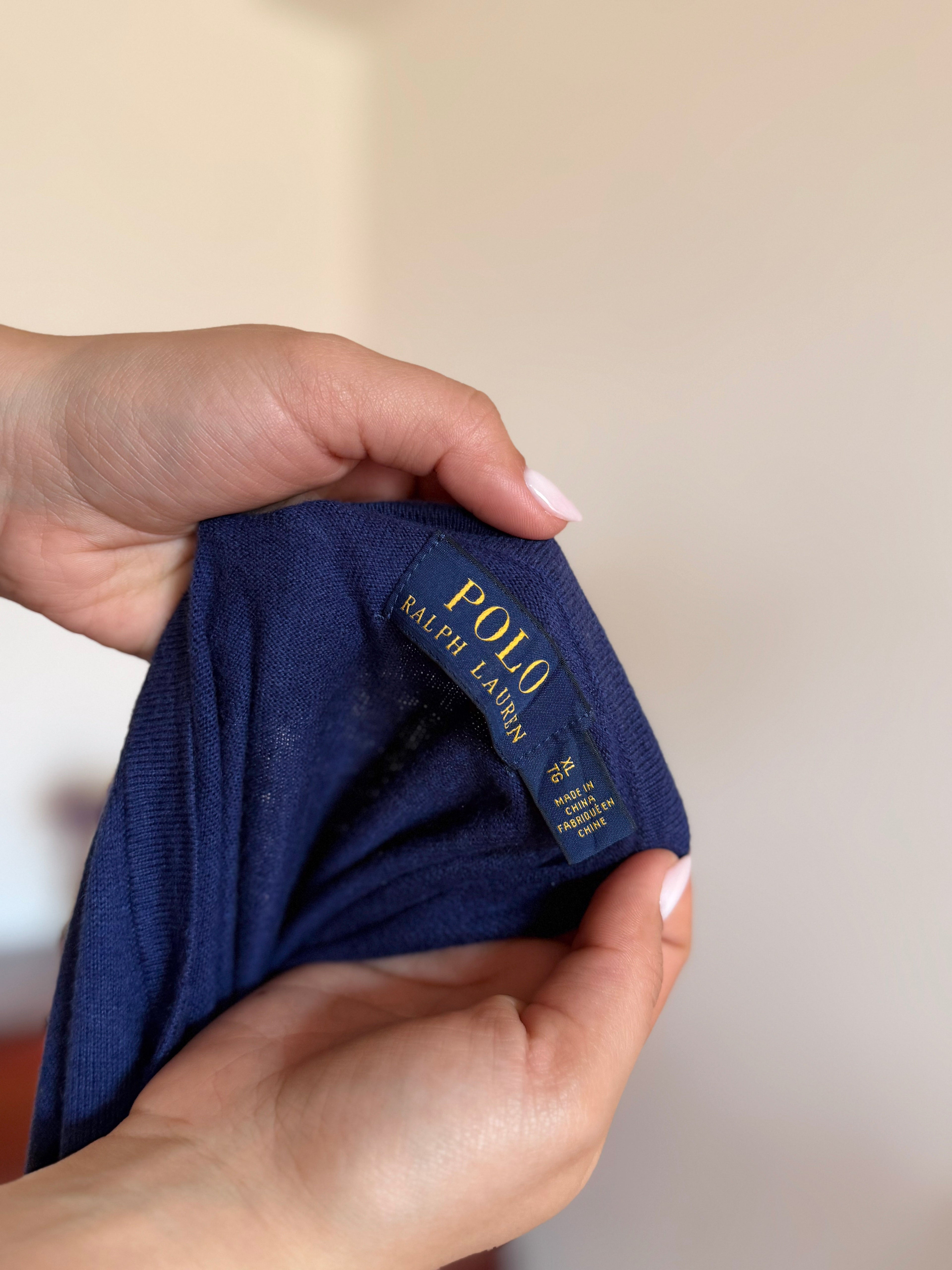 Polo Ralph Lauren Round Neck Sweater 85% Cotton 15% Cashmere