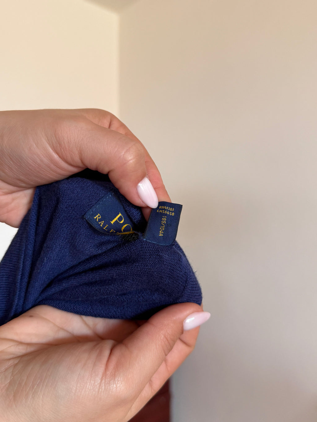 Polo Ralph Lauren Round Neck Sweater 85% Cotton 15% Cashmere