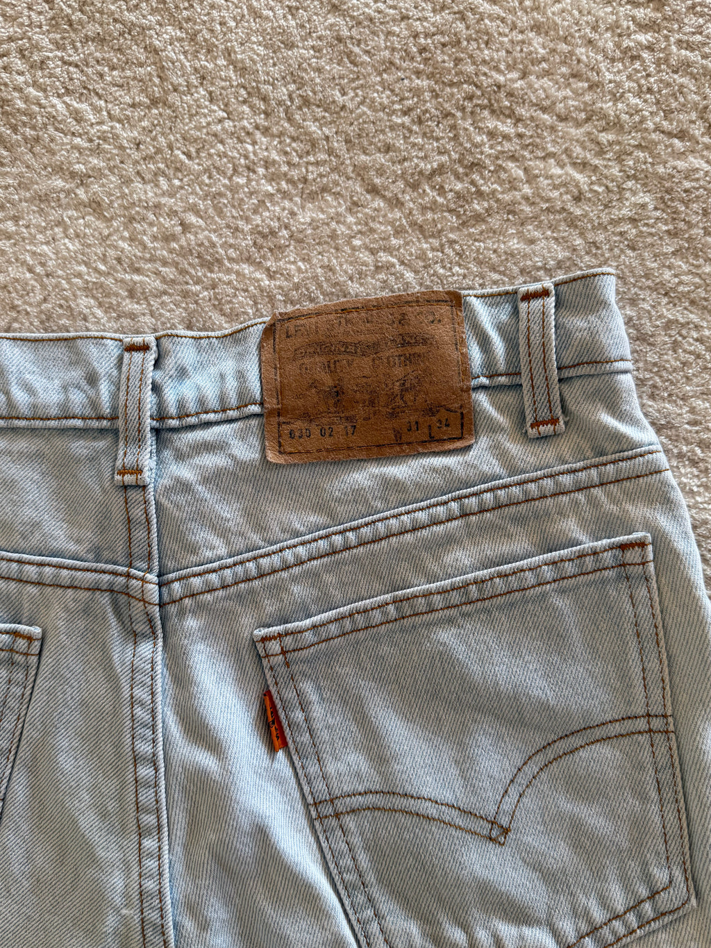 Calções Levis 630 Orange Tab