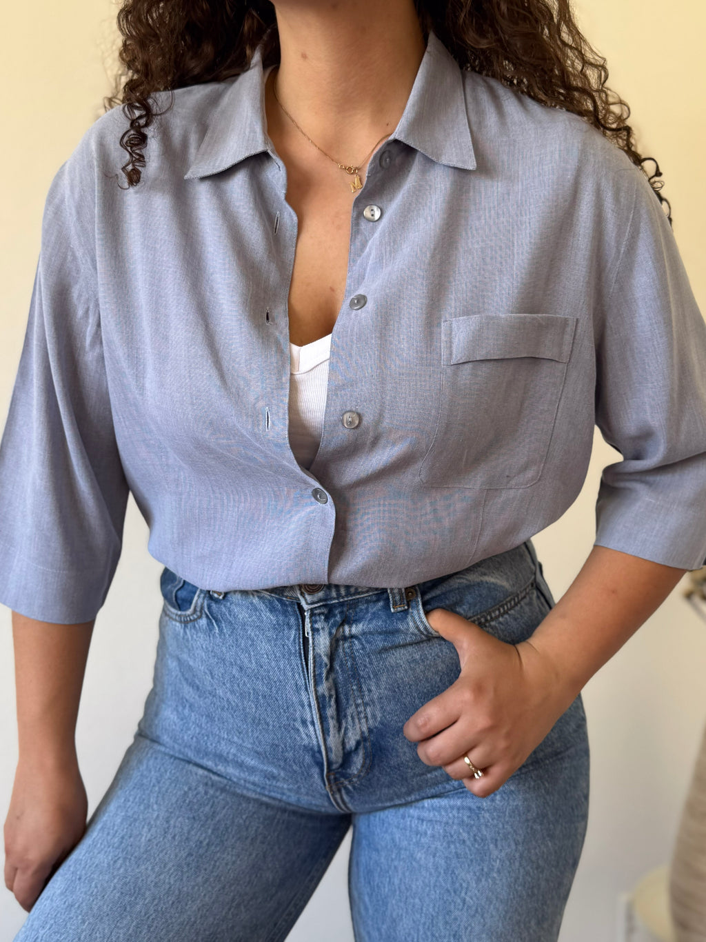 Camisa Vintage 75% Viscose