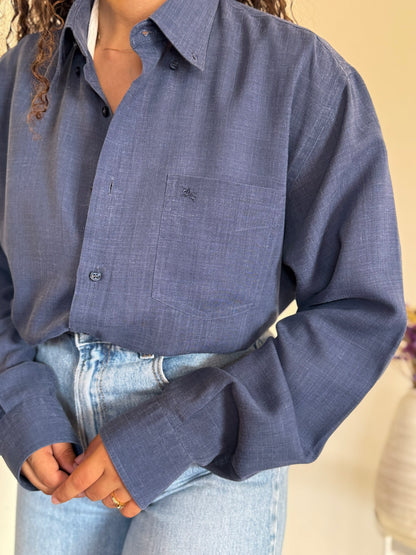 Camisa Burberry 40% linho