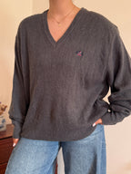 Izod/Lacoste V-Neck Knit Sweater 100% Acrylic
