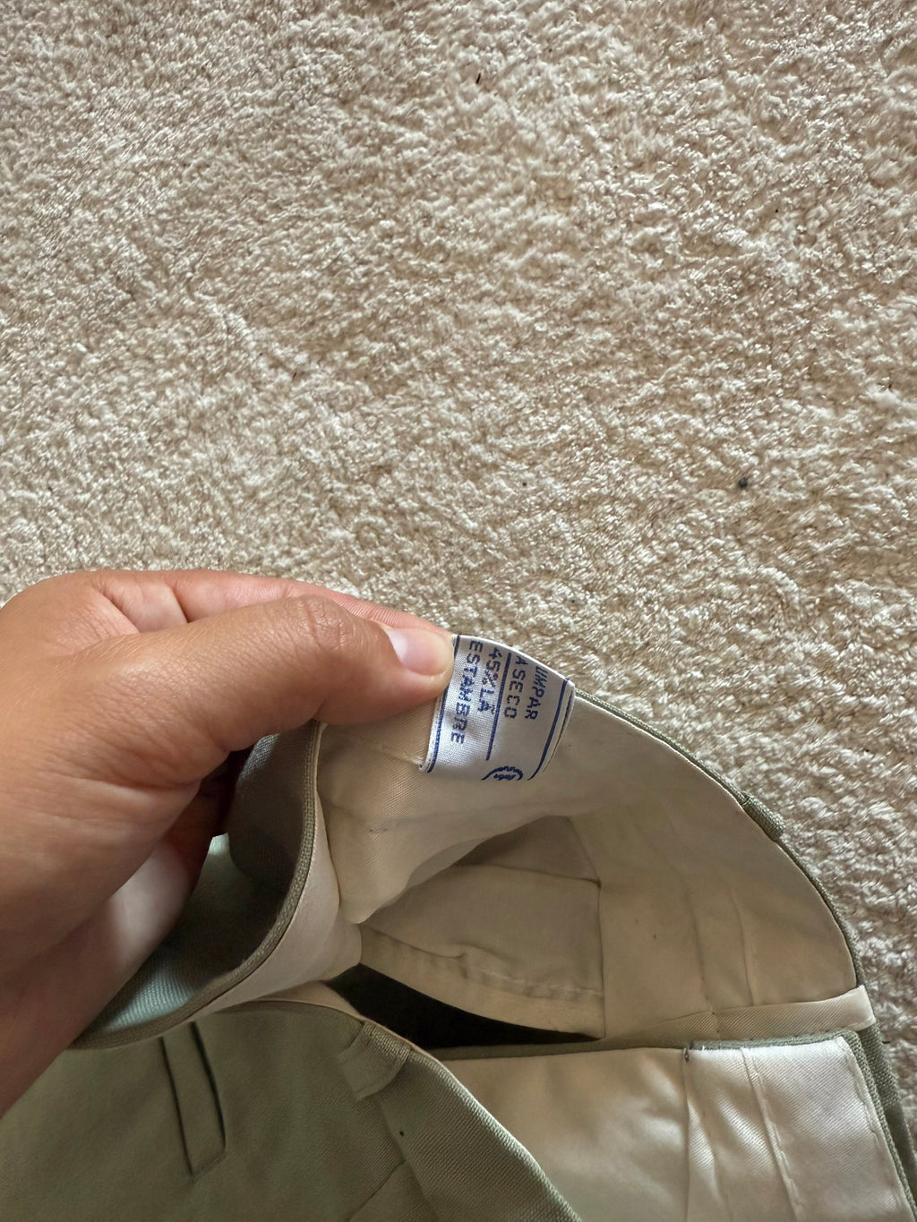 Calças Vintage Clássicas 45% Lã