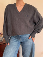 Izod/Lacoste V-Neck Knit Sweater 100% Acrylic