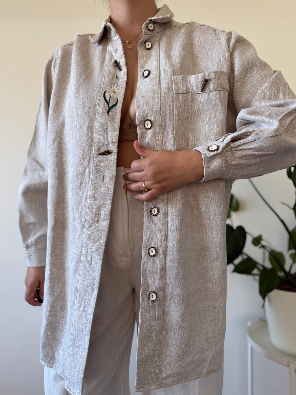 Camisa Vintage 100% Linho