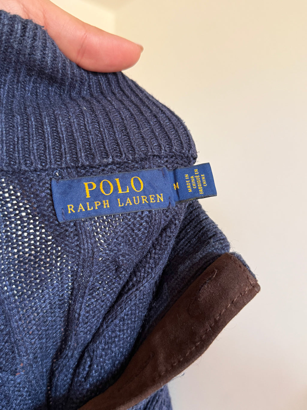 Polo Ralph Lauren 1/4 Button up Sweater 100% Silk