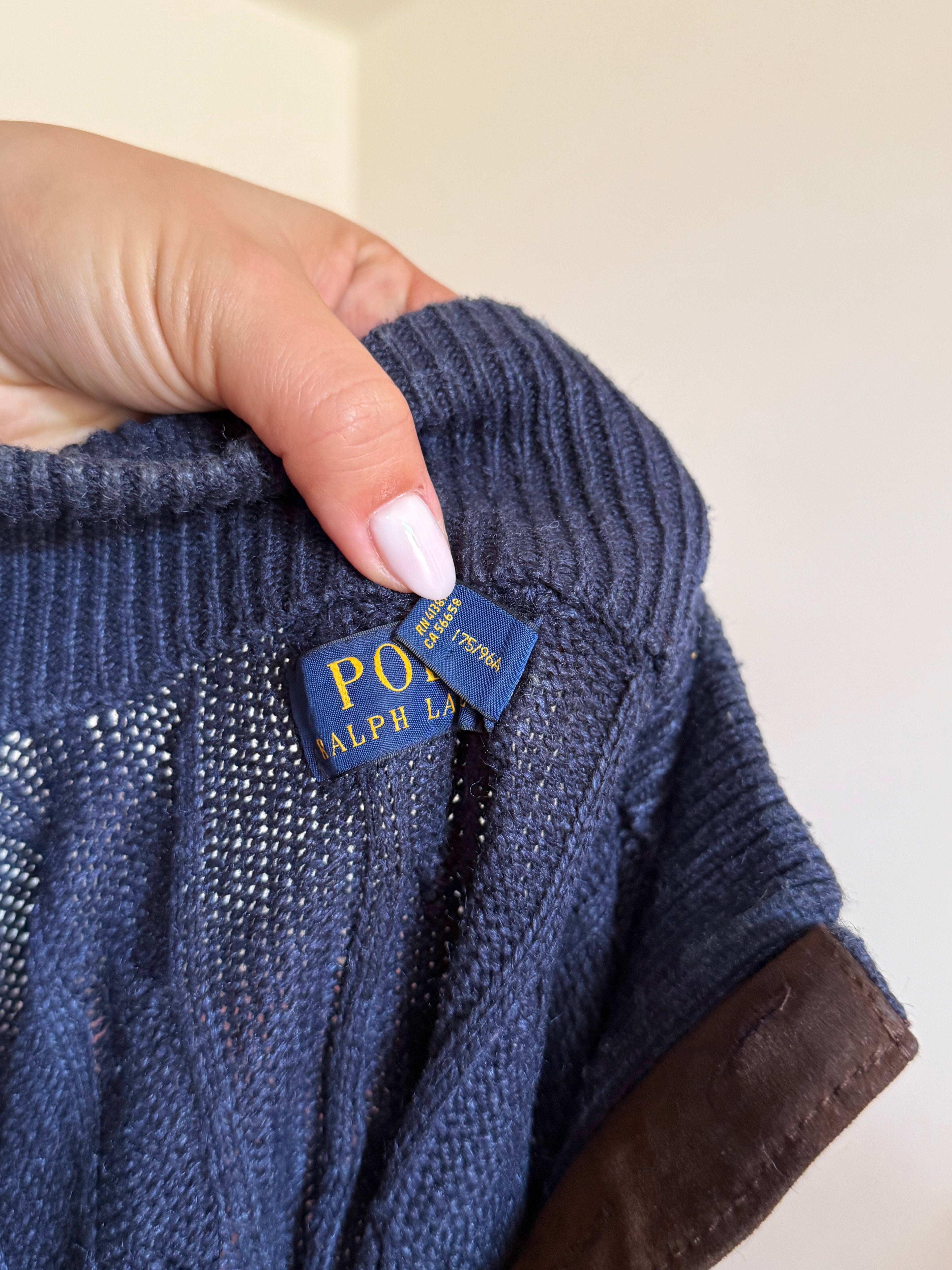 Polo Ralph Lauren 1/4 Button up Sweater 100% Silk