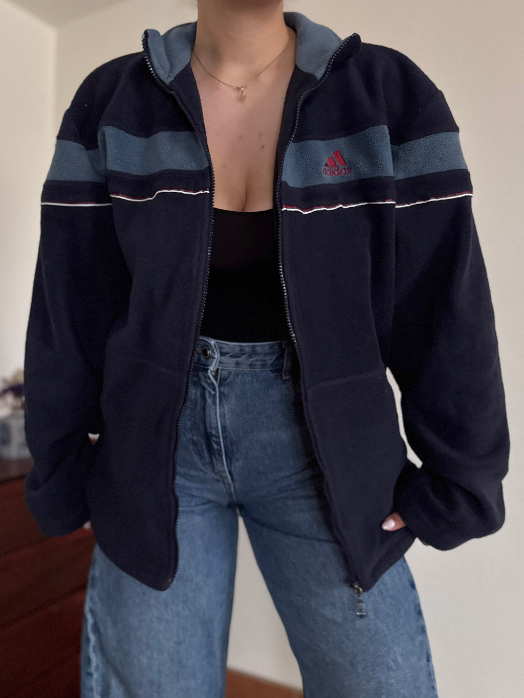 Adidas Fleece Full Zip Sweater