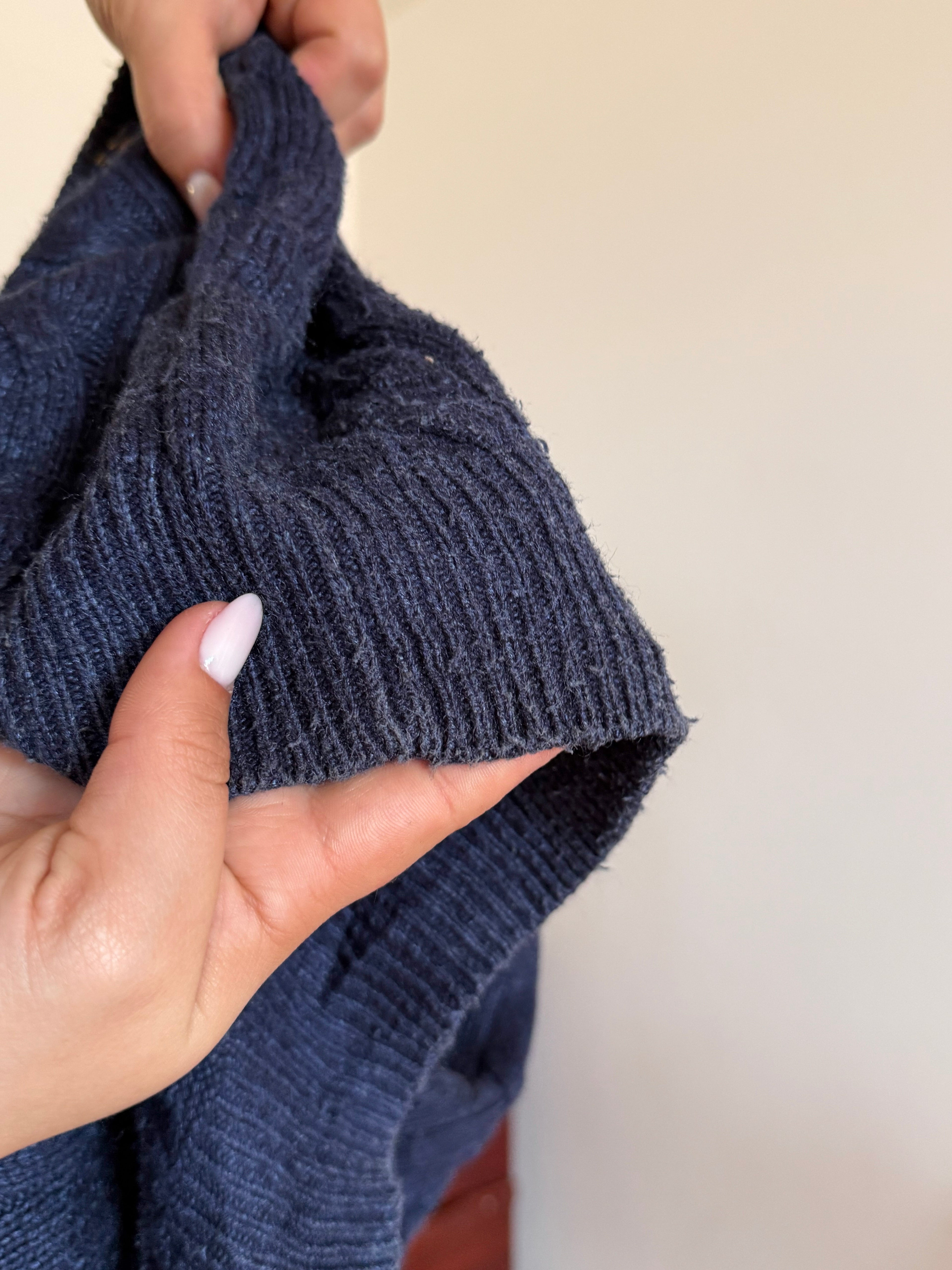 Polo Ralph Lauren 1/4 Button up Sweater 100% Silk