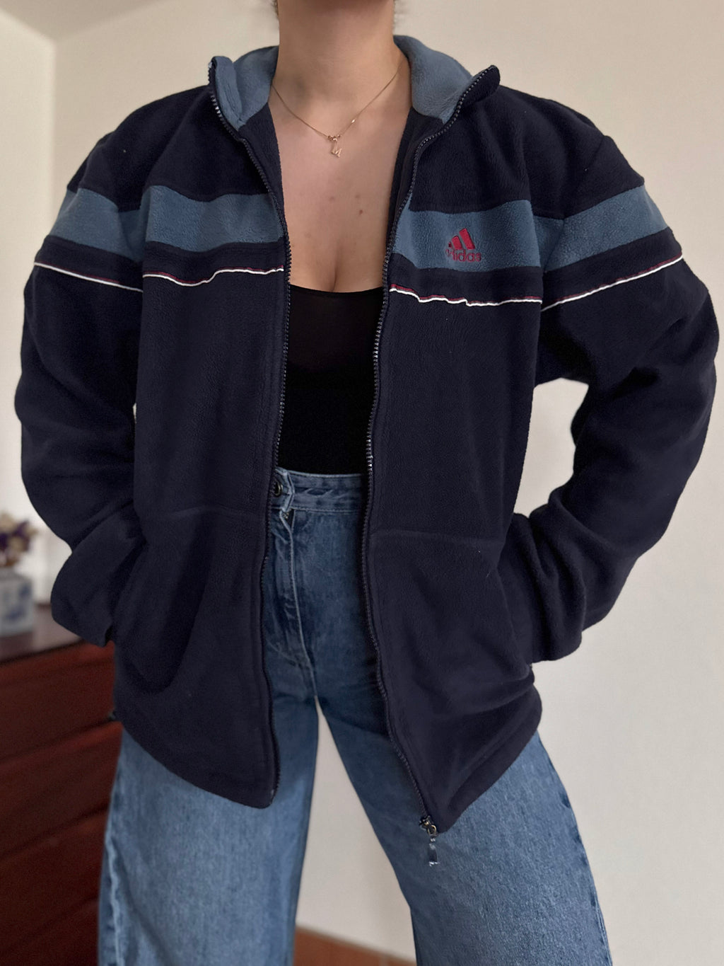 Adidas Fleece Full Zip Sweater