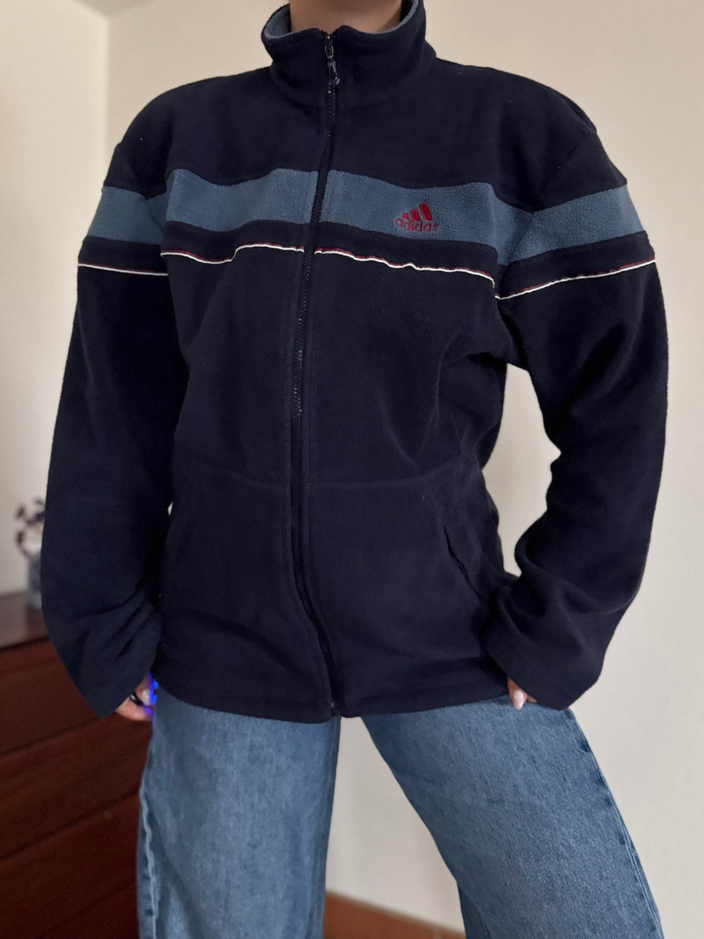 Adidas Fleece Full Zip Sweater